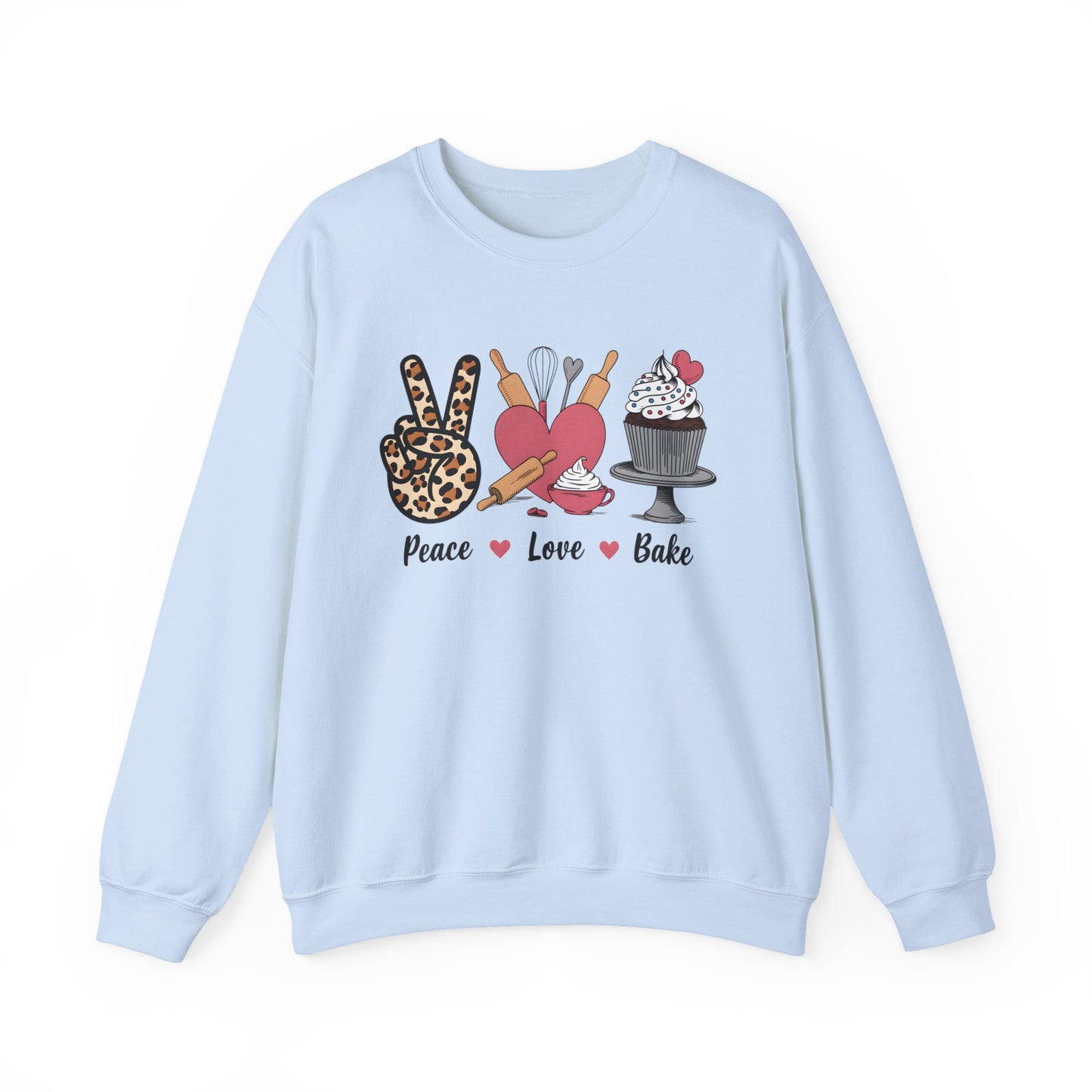 Peace, Love & Bake – The Coziest Baker's Sweatshirt