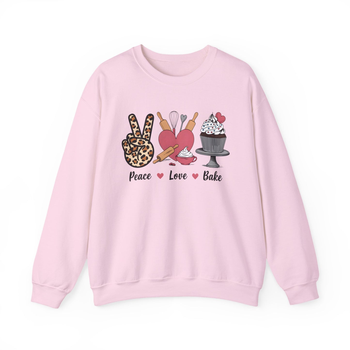 Peace, Love & Bake – The Coziest Baker's Sweatshirt