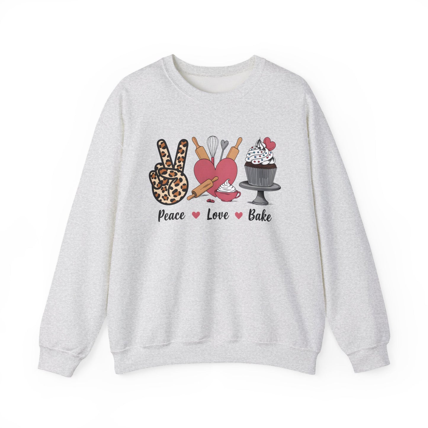 Peace, Love & Bake – The Coziest Baker's Sweatshirt