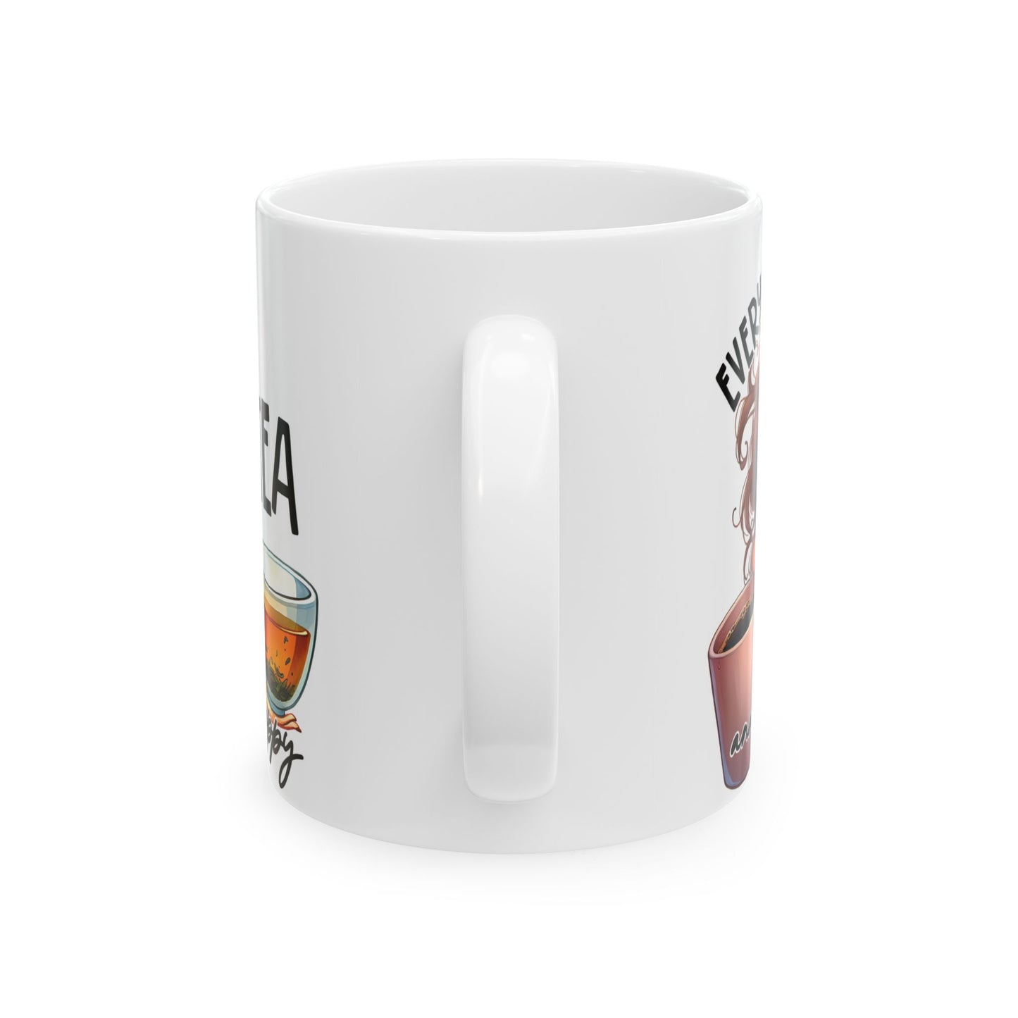 Cute Mug with Playful Designs - 11oz, 15oz Ceramic Mug for Coffee Lovers