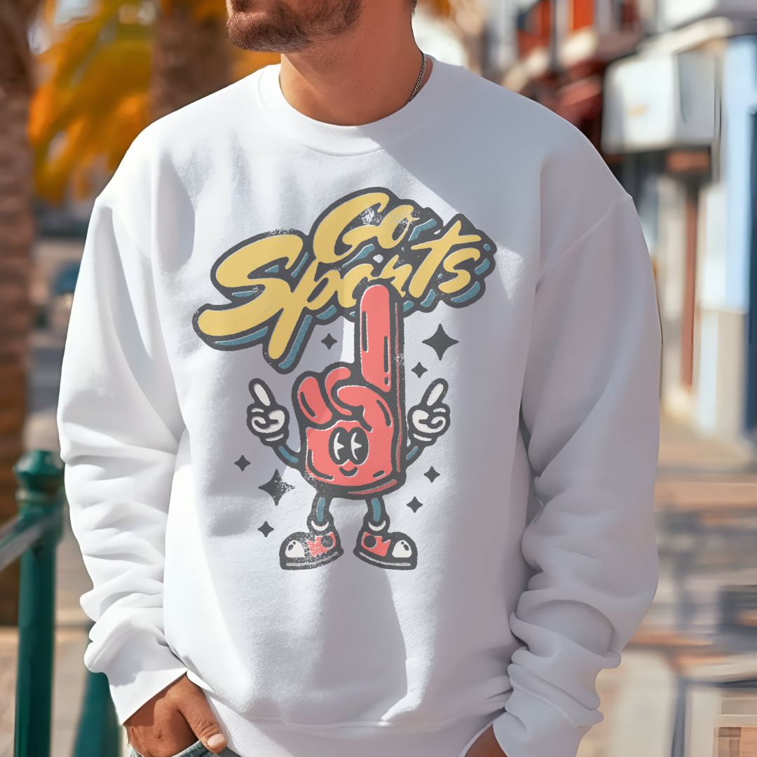 Sports Crewneck Sweatshirt - Trendy Comfort Meets Street Style