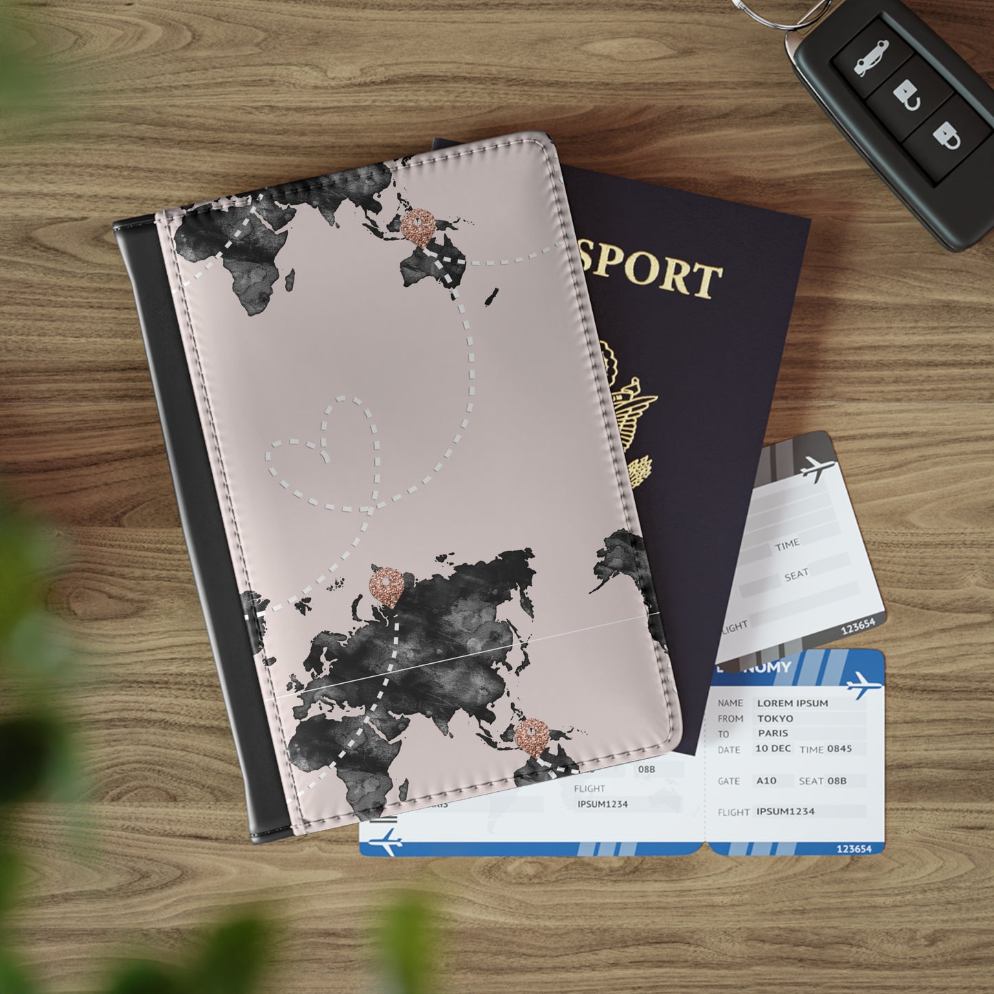 World Map Passport Cover – Travel in Style
