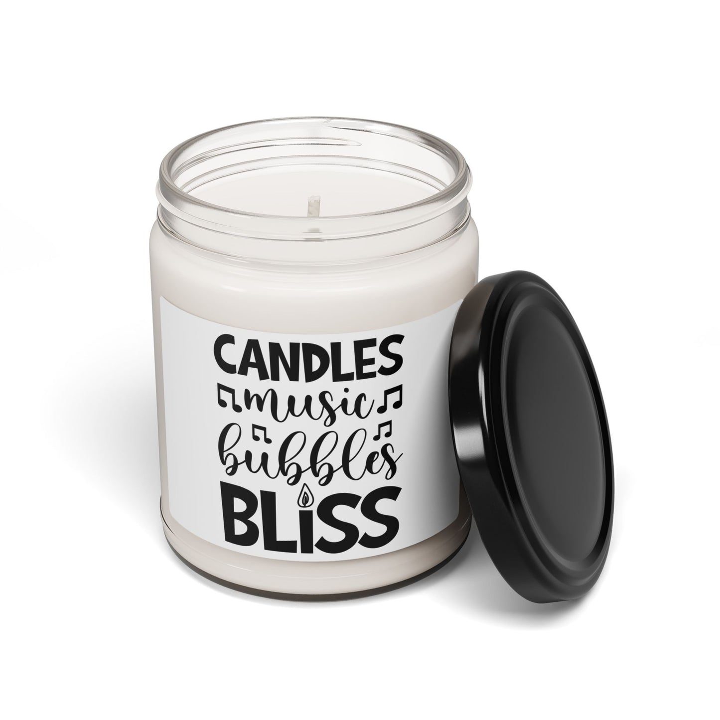 Blissful Scented Soy Candle | Relaxing Home Decor, Gift for Her, Aromatherapy, Music Lovers, Self-Care, Mindfulness