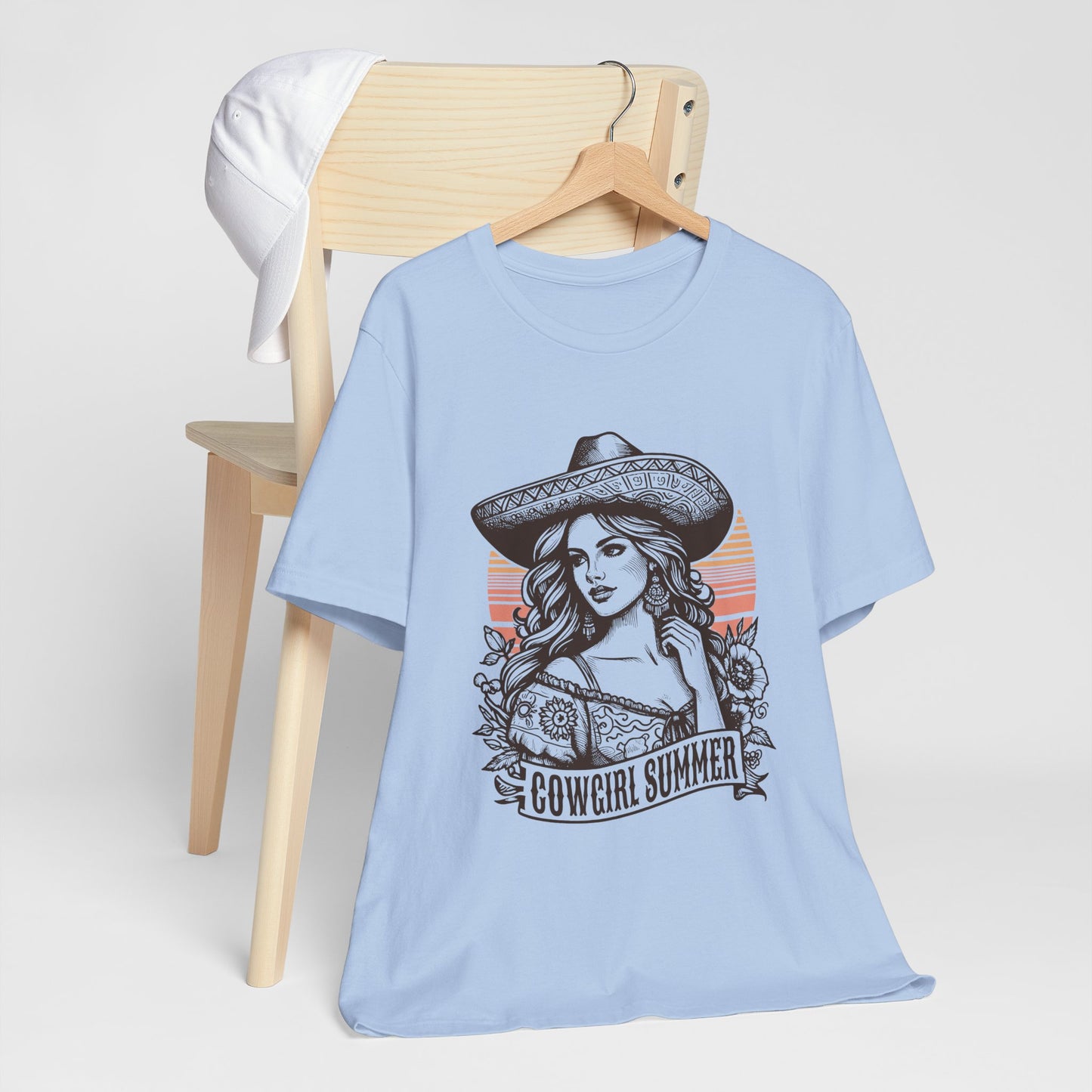 Cowgirl Summer Tee, Boho T-Shirt, Ranch Style Shirt, Western Graphic Tee, Casual Summer Top, Gift for Cowgirls