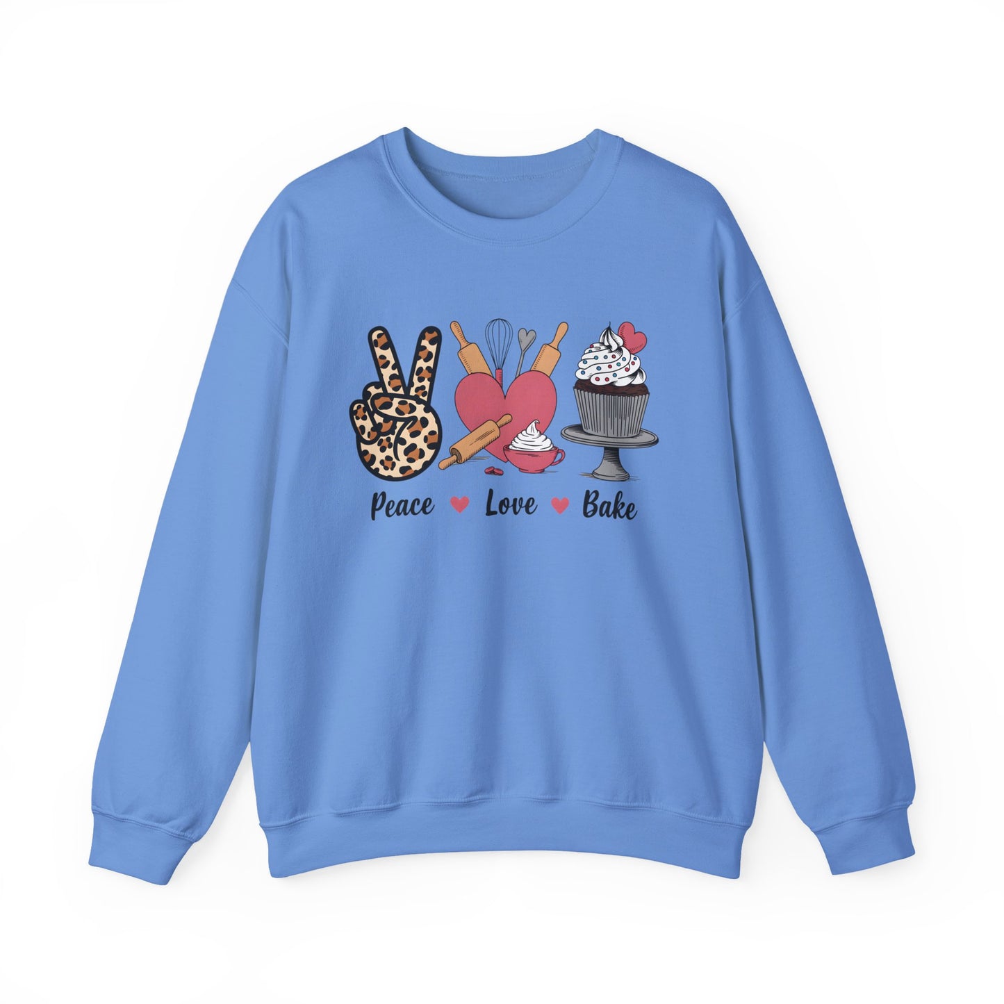 Peace, Love & Bake – The Coziest Baker's Sweatshirt