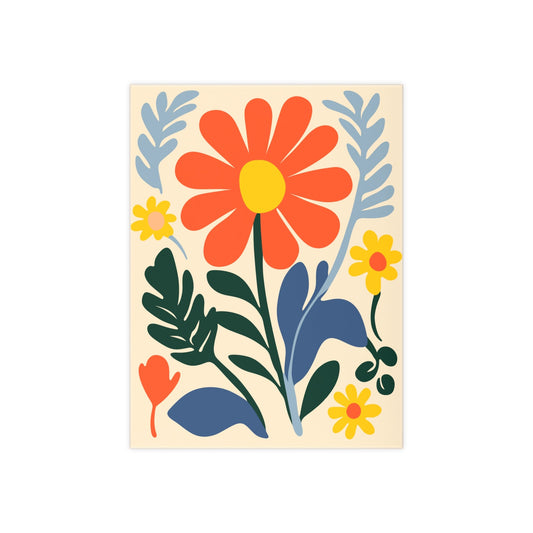 Colorful Flower Ceramic Photo Tile | Floral Wall Art & Eco-Friendly Home Decor