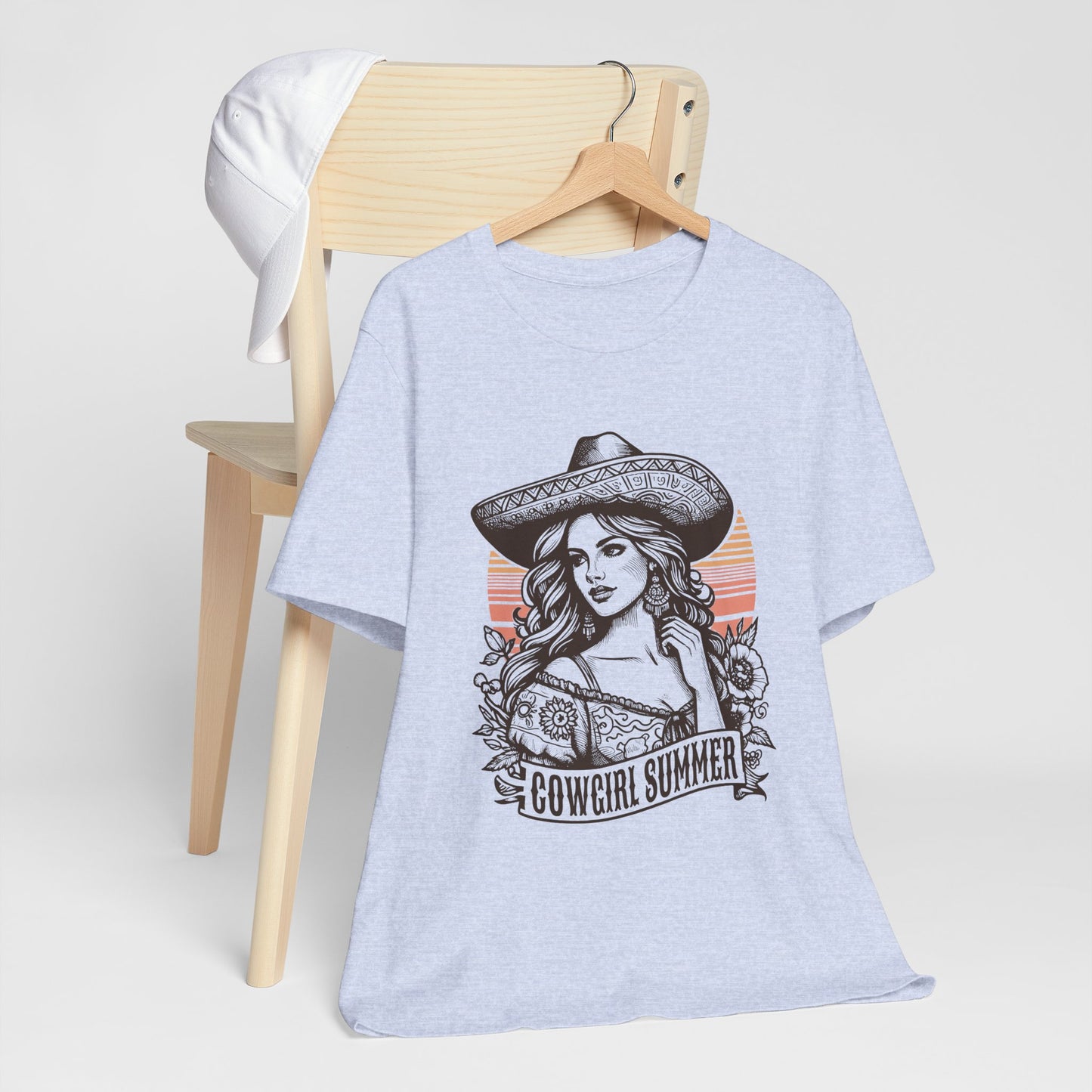 Cowgirl Summer Tee, Boho T-Shirt, Ranch Style Shirt, Western Graphic Tee, Casual Summer Top, Gift for Cowgirls