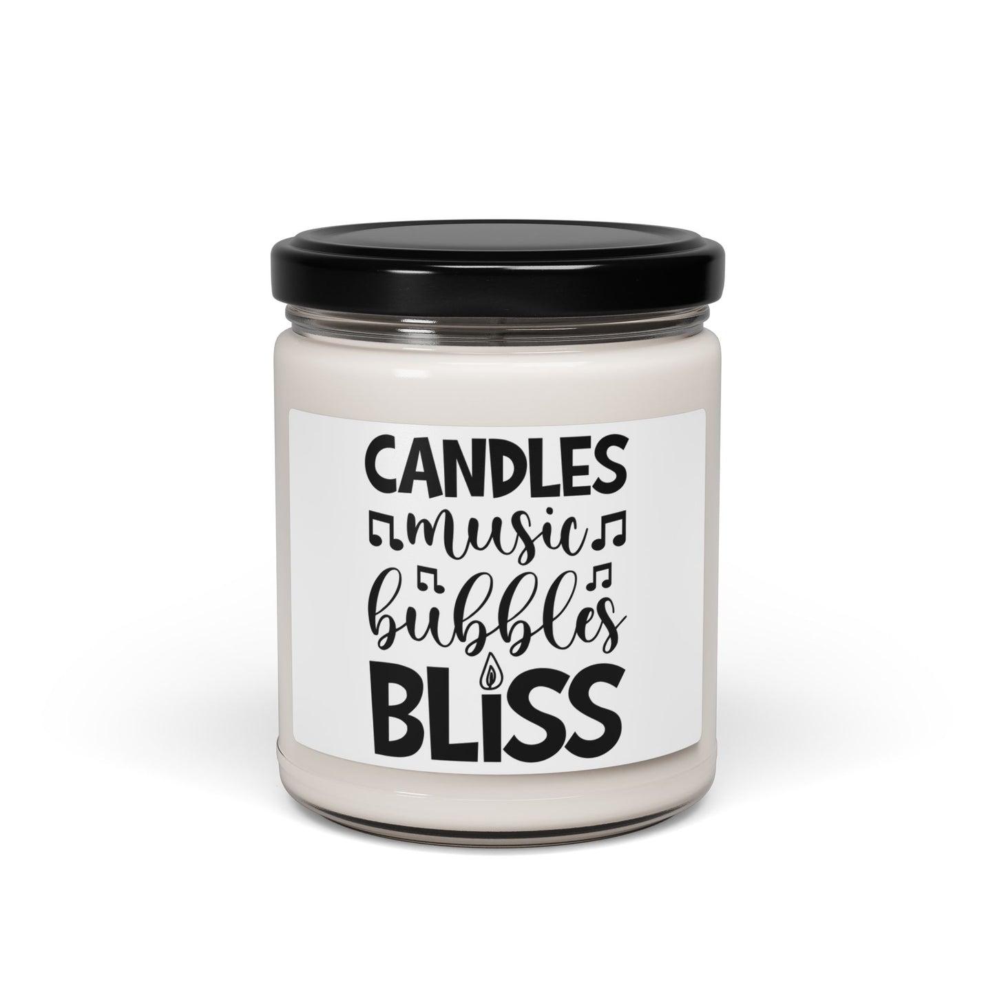 Blissful Scented Soy Candle | Relaxing Home Decor, Gift for Her, Aromatherapy, Music Lovers, Self-Care, Mindfulness