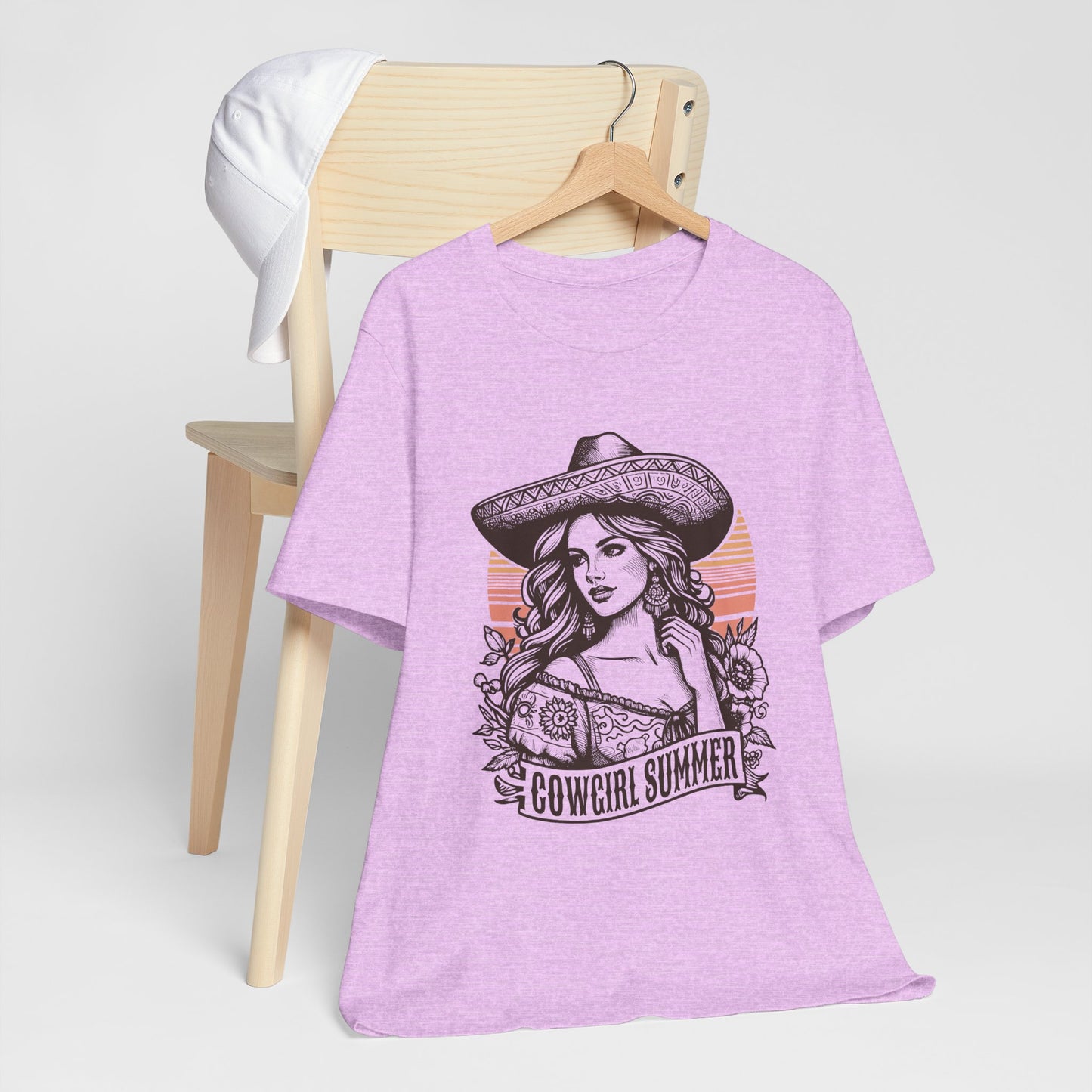 Cowgirl Summer Tee, Boho T-Shirt, Ranch Style Shirt, Western Graphic Tee, Casual Summer Top, Gift for Cowgirls