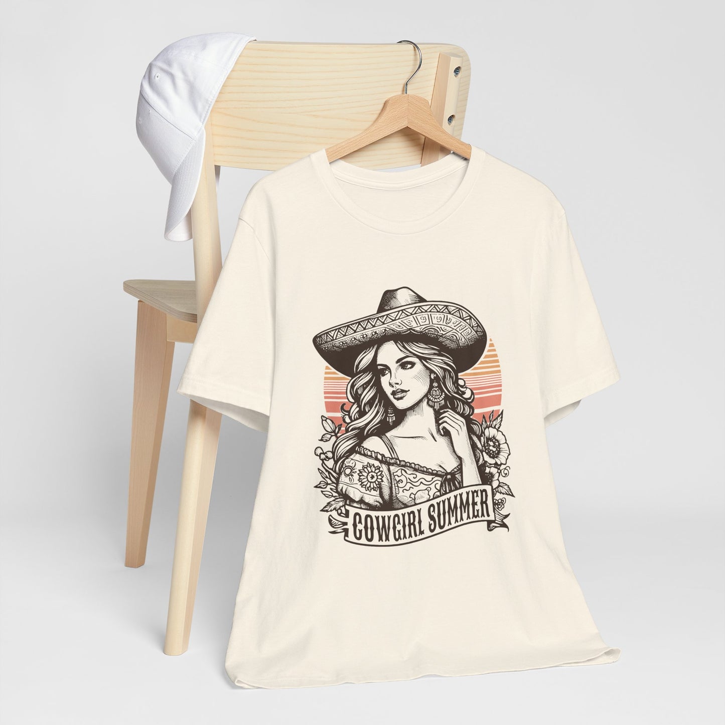Cowgirl Summer Tee, Boho T-Shirt, Ranch Style Shirt, Western Graphic Tee, Casual Summer Top, Gift for Cowgirls