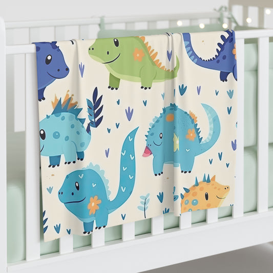 Adorable Dinosaur Baby Swaddle Blanket, Soft Infant Wrap for Newborns, Perfect Baby Shower Gift, Cozy Nursery Accessory, Cute Dino Design