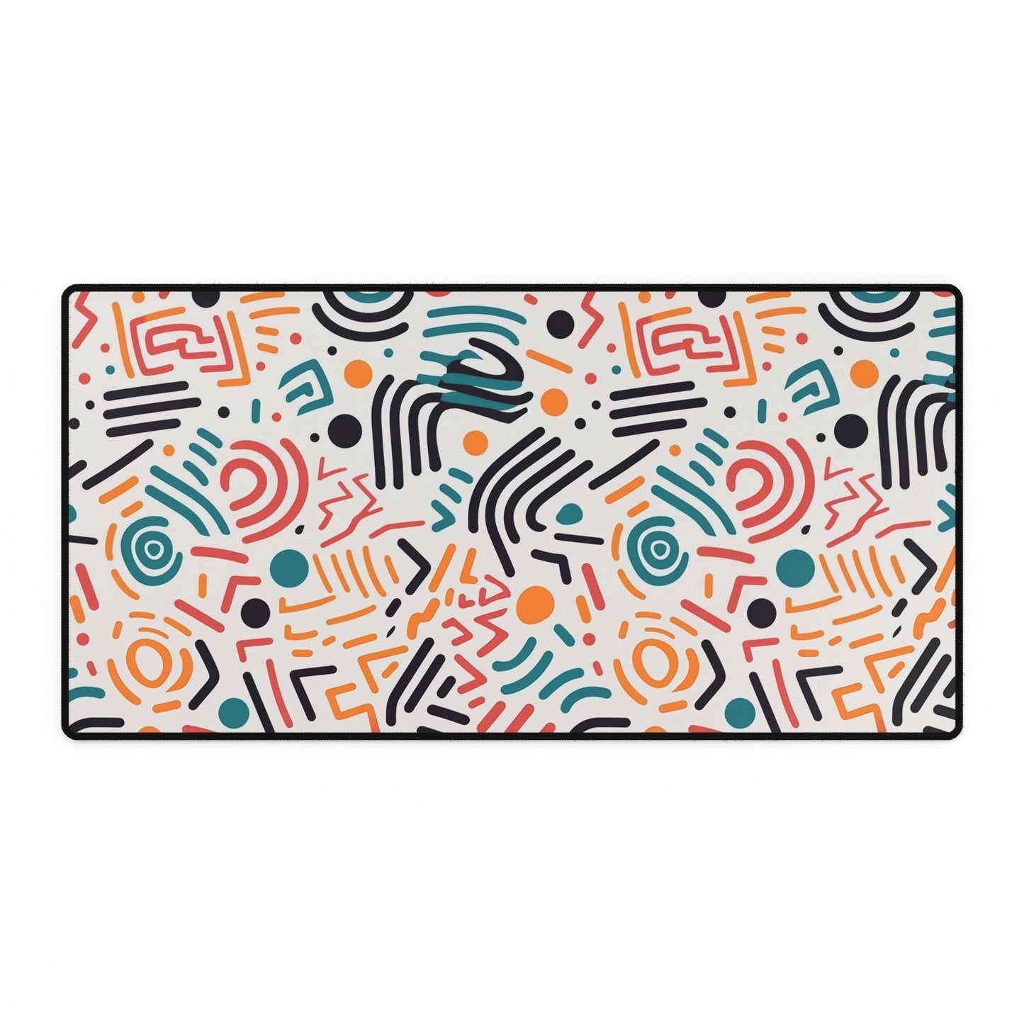Colorful Geometric Desk Mat | Contemporary Office Accessory & Home Office Gift