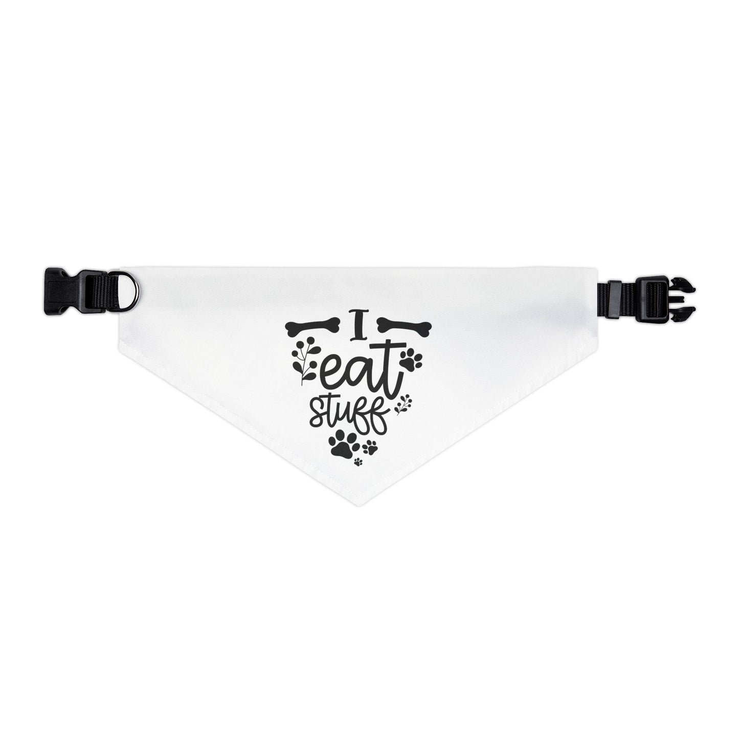 Pet Bandana Collar “I Eat Stuff” | Funny Dog Accessory & Cute Puppy Gift
