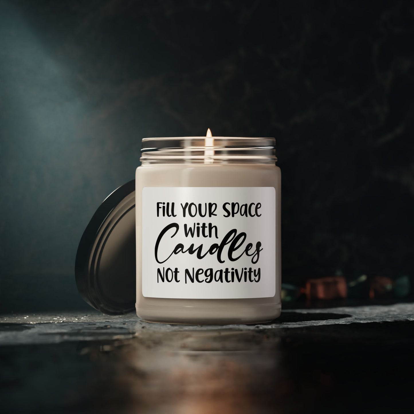 Scented Soy Candle with Inspirational Quote | Aromatherapy & Self-Care Gift for Her