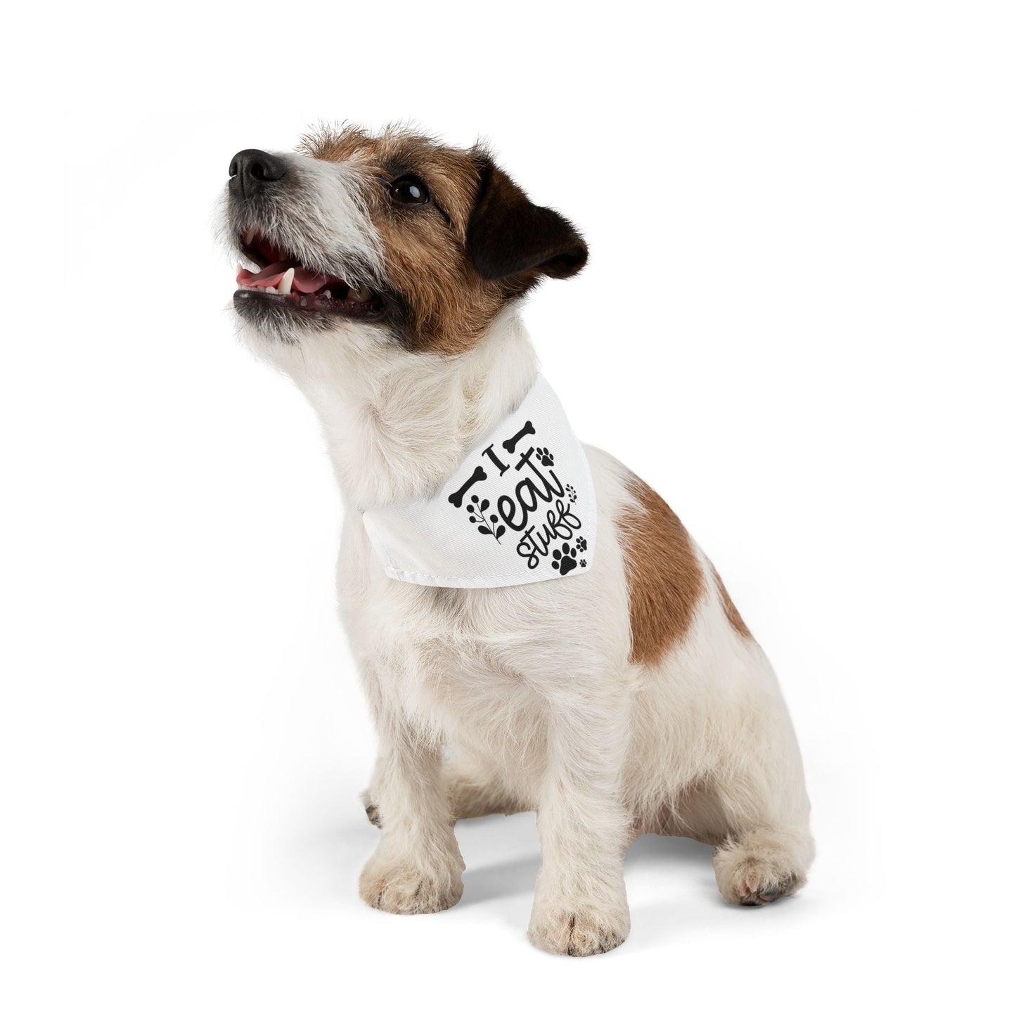 Pet Bandana Collar “I Eat Stuff” | Funny Dog Accessory & Cute Puppy Gift