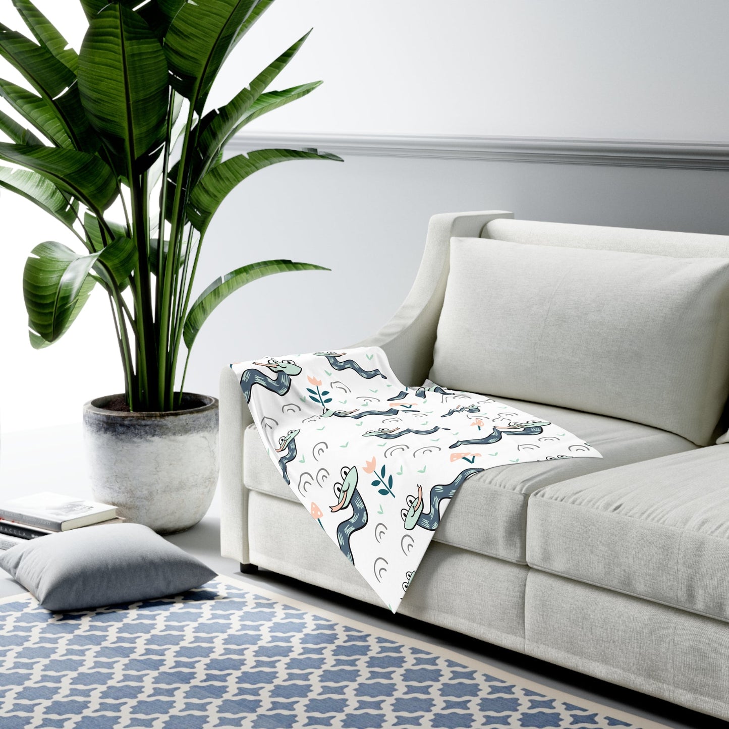 Playful Snake Baby Swaddle Blanket | Cozy Newborn Wrap & Baby Shower Gift