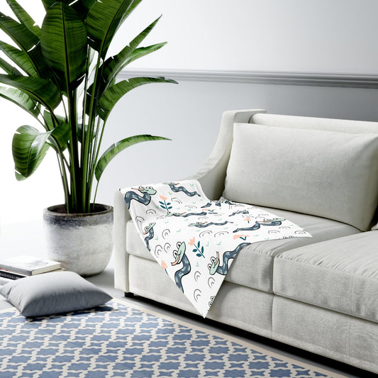 Playful Snake Baby Swaddle Blanket | Cozy Newborn Wrap & Baby Shower Gift