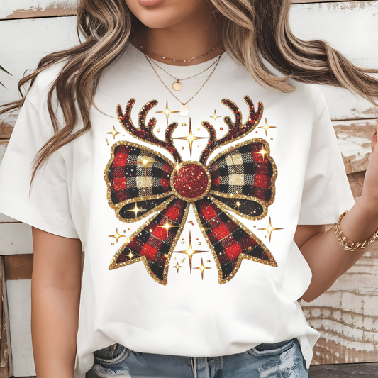 Christmas Plaid T- Shirt