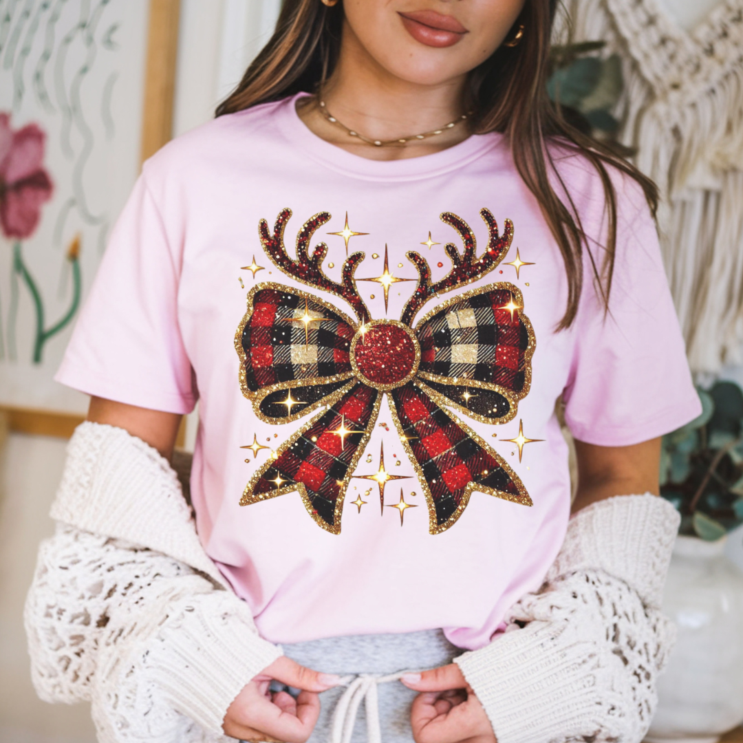 Christmas Plaid T- Shirt