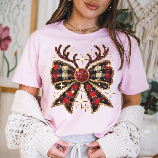 Christmas Plaid T- Shirt