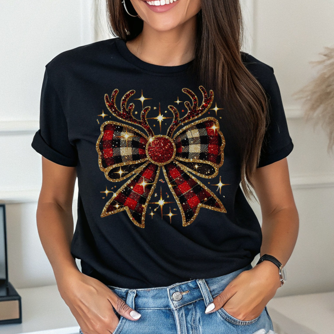 Christmas Plaid T- Shirt