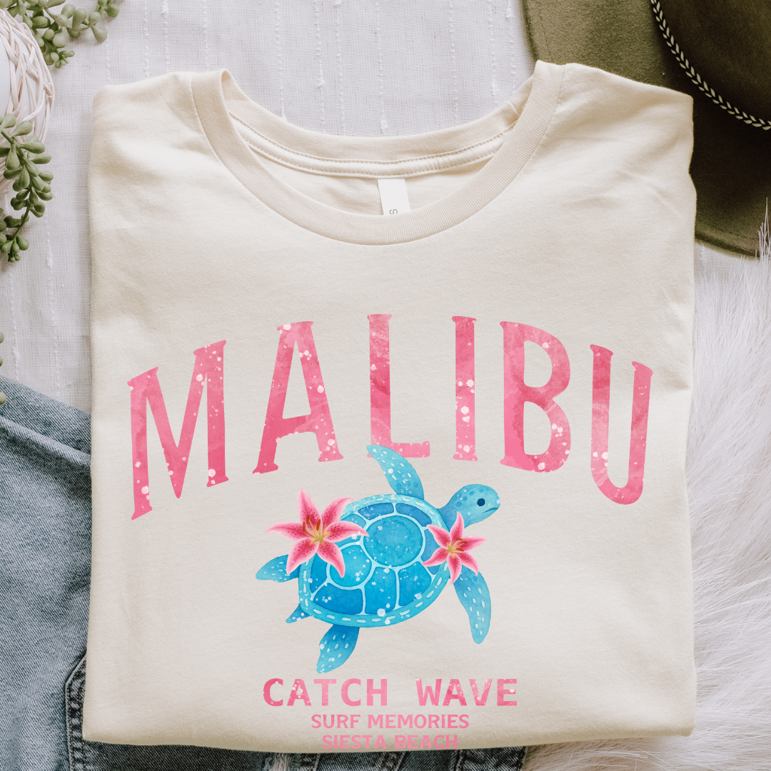 Malibu Catch Wave T-Shirt – Ride the Summer Vibes