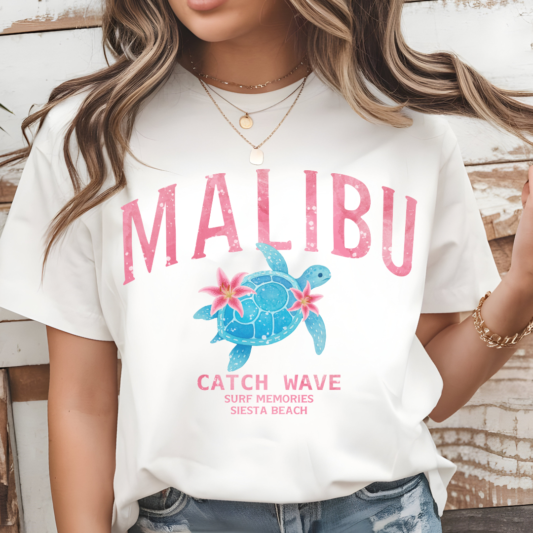 Malibu Catch Wave T-Shirt – Ride the Summer Vibes